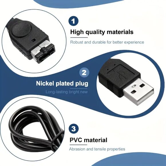 (2) ORIGINAL GBA SP CHARGER CABLES GAMEBOY ADVANCE SP CHARGING CORDS NDS CHARGER - Picture 3 of 10